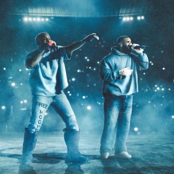 Free Larry Hoover Hoodie Light Blue Kanye West x Drake Large - Picture 6 of 6